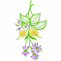 Flowers And Tree Embroidery Design 3 Flowers And Tree Embroidery Design 3